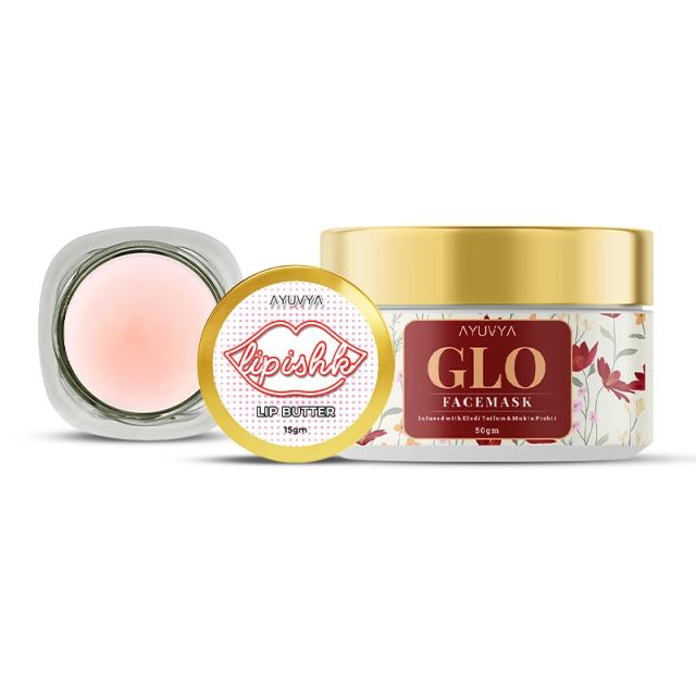 Ayuvya Lipishk Lip Butter and Glo Mask Combo