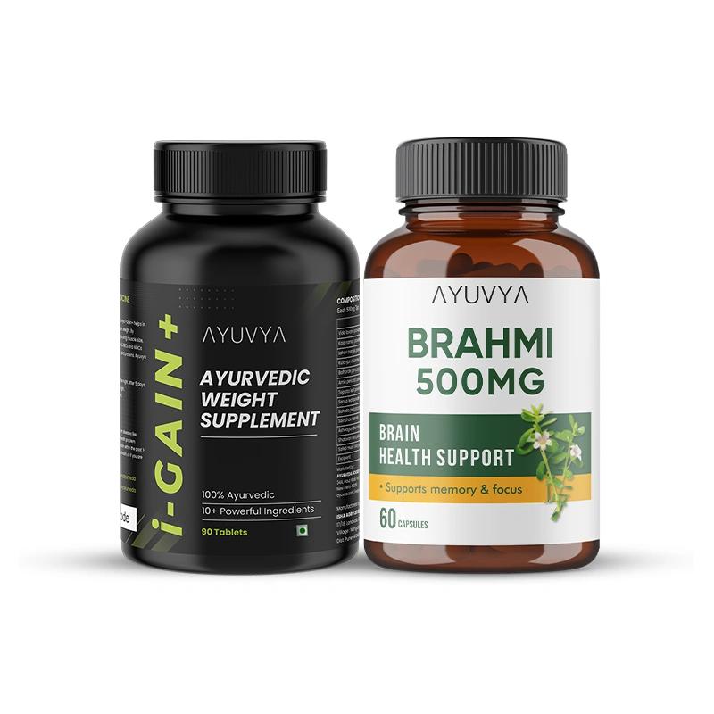Ayuvya Brahmi and i-Gain+ Combo