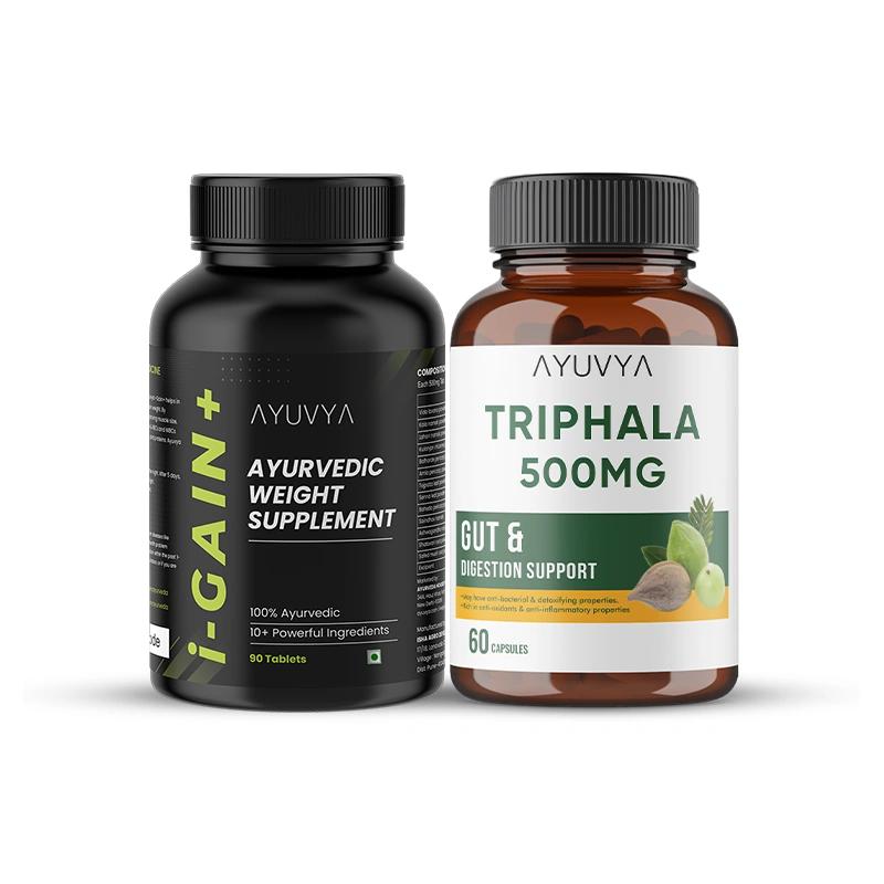Ayuvya Triphala and i-Gain+ Combo