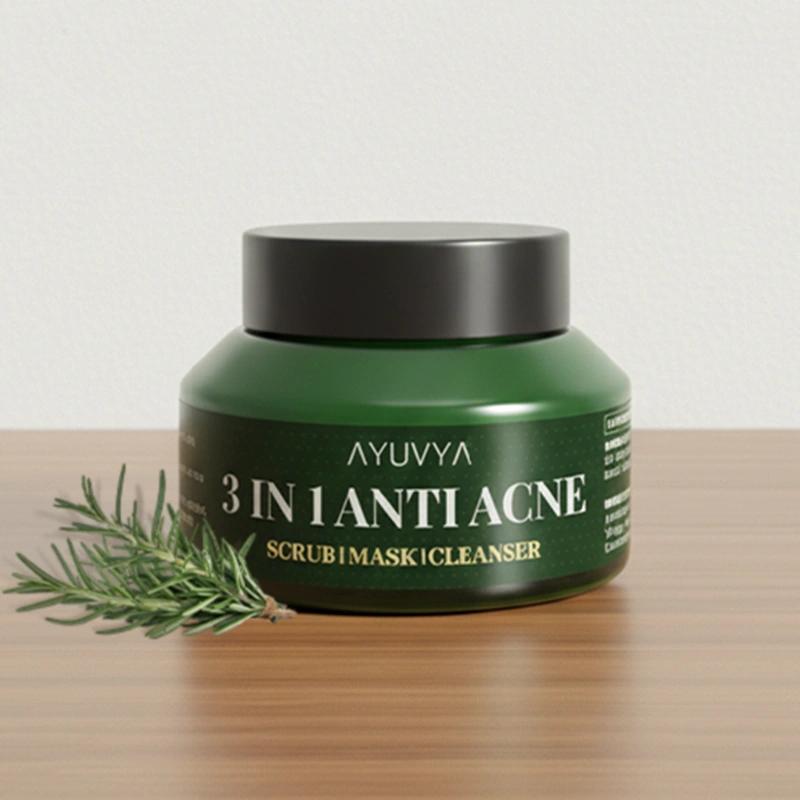 Ayuvya 3 in 1 Anti-Acne Cleanser-Mask-Scrub