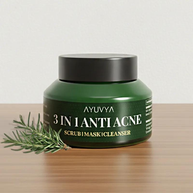 Ayuvya 3 in 1 Anti-Acne Cleanser-Mask-Scrub