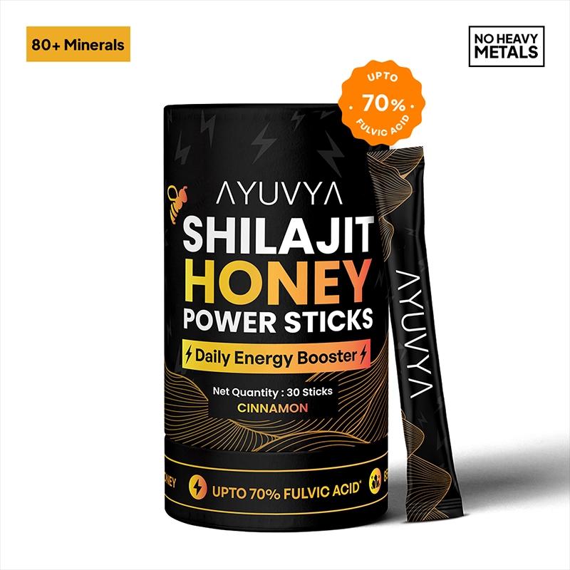 Ayuvya Shilajit Honey Sticks (Cinnamon)