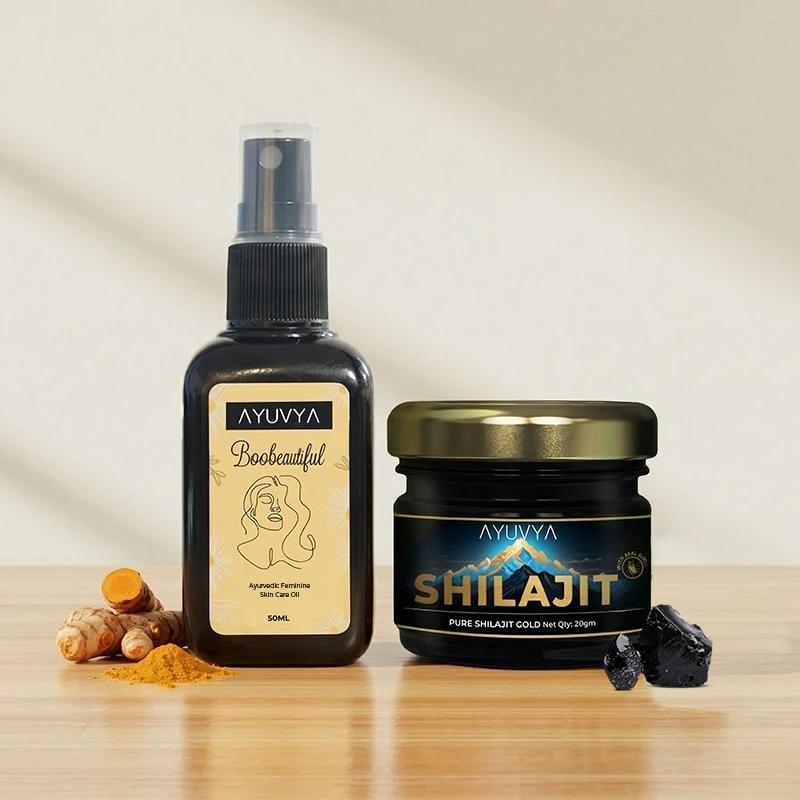 Ayuvya Shilajit & Boobeautiful Combo