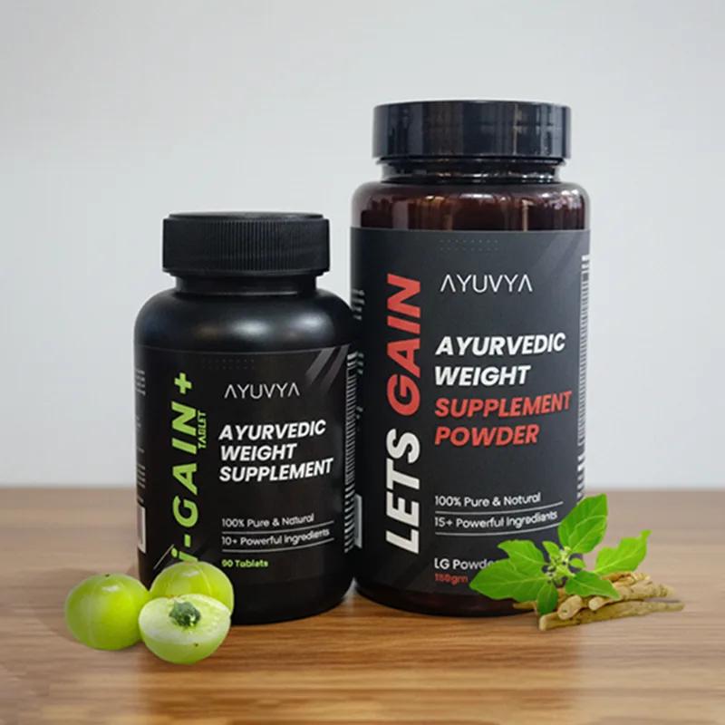 Ayuvya Lets Gain & i-Gain+ Weight Gain Combo