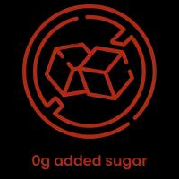 0g added sugar